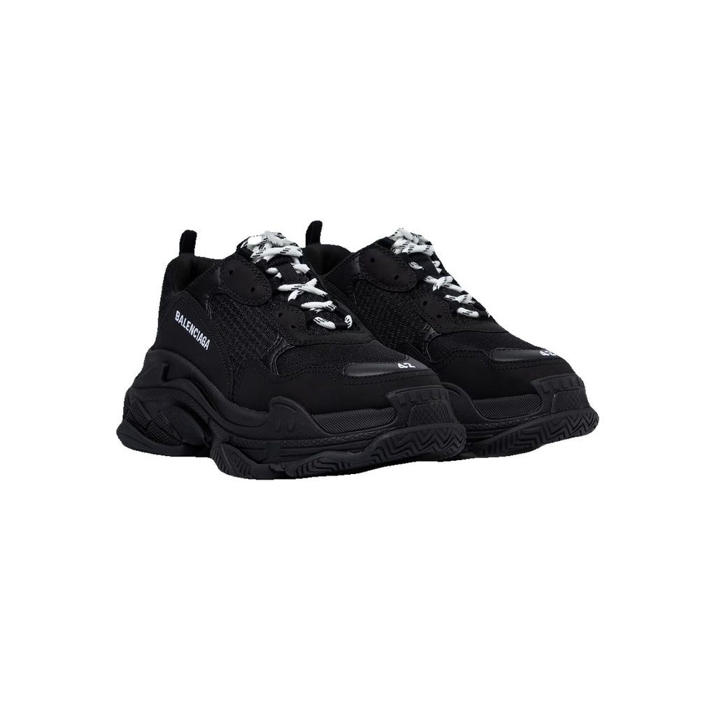 BALENCIAGA TRIPLE S. LACE-UP SNEAKERS BLACK