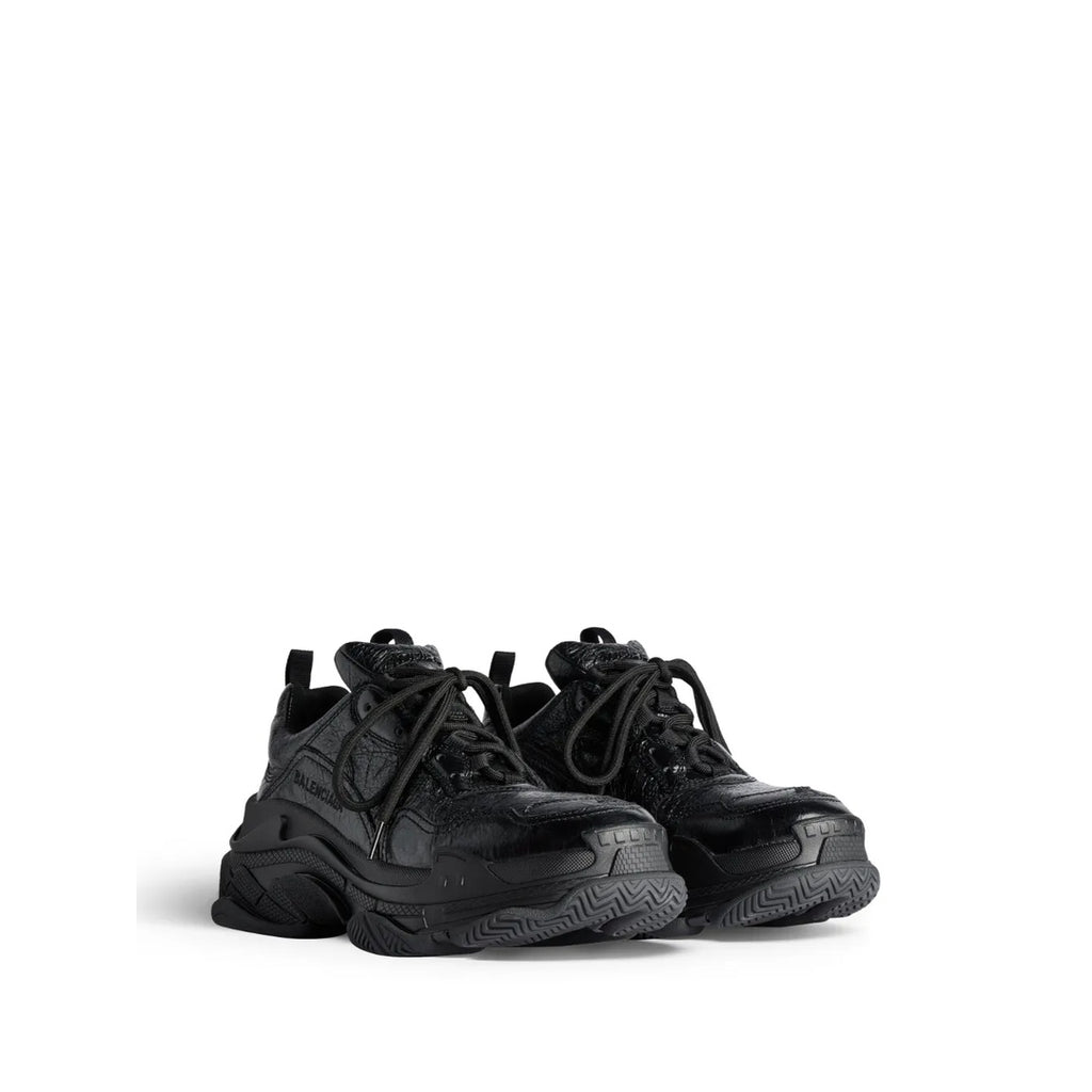 BALENCIAGA TRIPLE S SPORTS SHOES BLACK