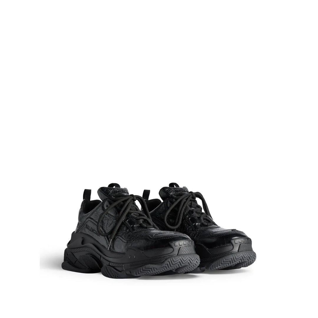 BALENCIAGA TRIPLE S SPORTS SHOES BLACK