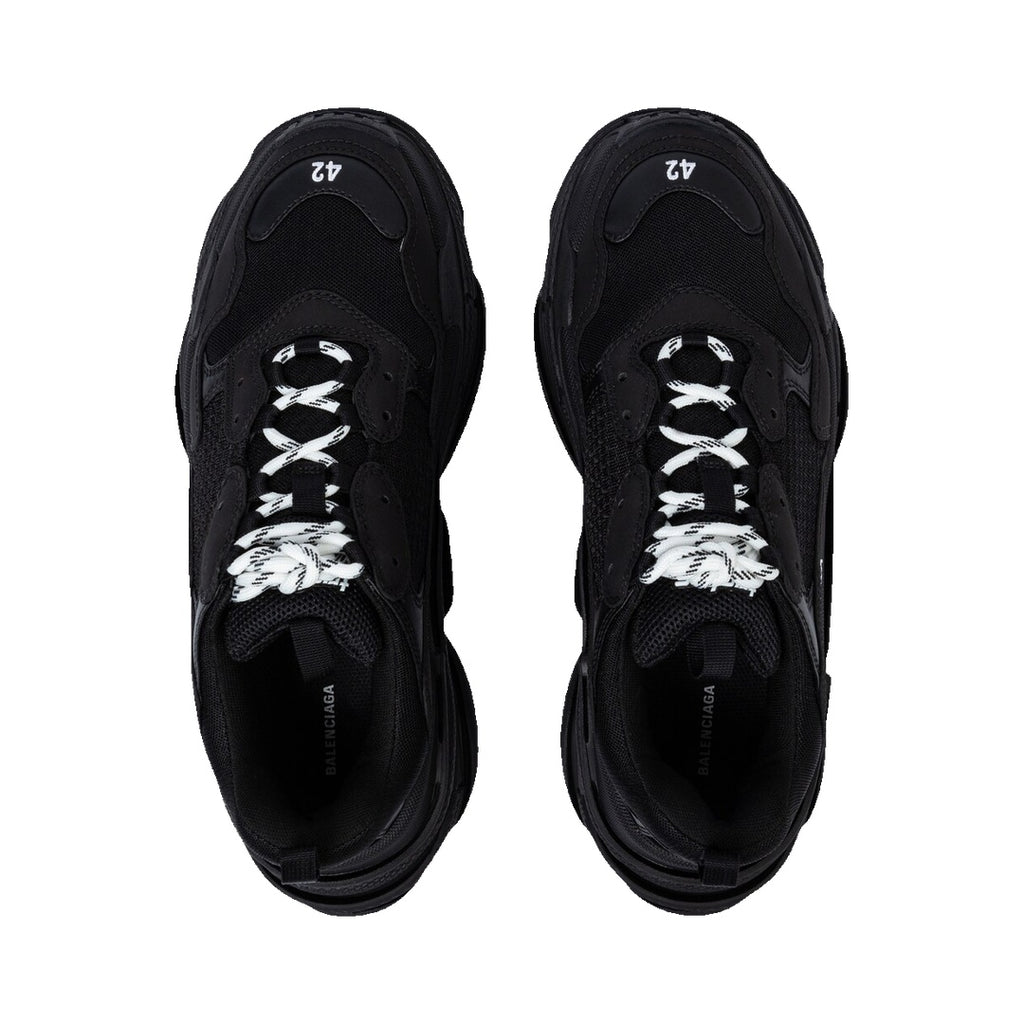 BALENCIAGA TRIPLE S SPORTS SHOES BLACK