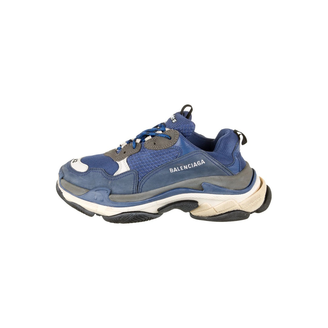 BALENCIAGA TRIPLE S SPORTS SHOES BLUE