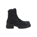 BALENCIAGA SLATE SUEDE AND CANVAS COMBAT ANKLE BOOTS BLACK