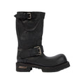 BALENCIAGA VENOM LEATHER BOOTS BLACK