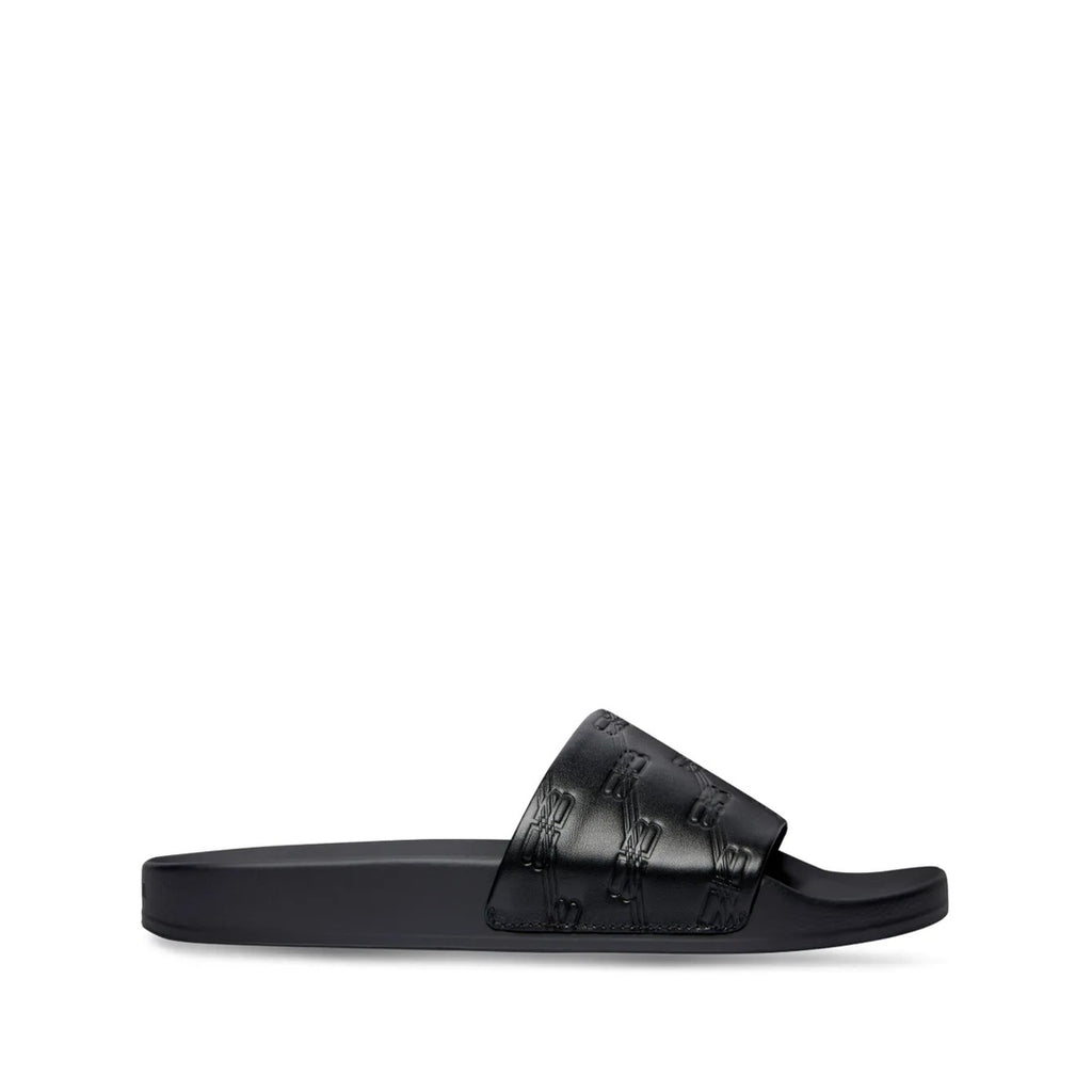 BALENCIAGA 'SPORTY POOL' SLIDES BLACK