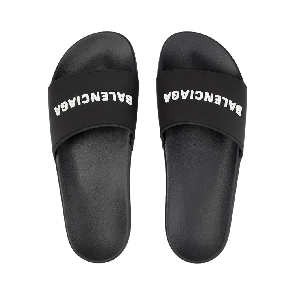 BALENCIAGA 'SPORTY POOL' SLIDES BLACK