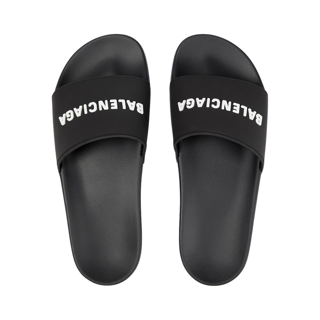 BALENCIAGA 'SPORTY POOL' SLIDES BLACK