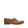 GUCCI EDGAR HORSEBIT-EMBELLISHED LEATHER LOAFERS BROWN