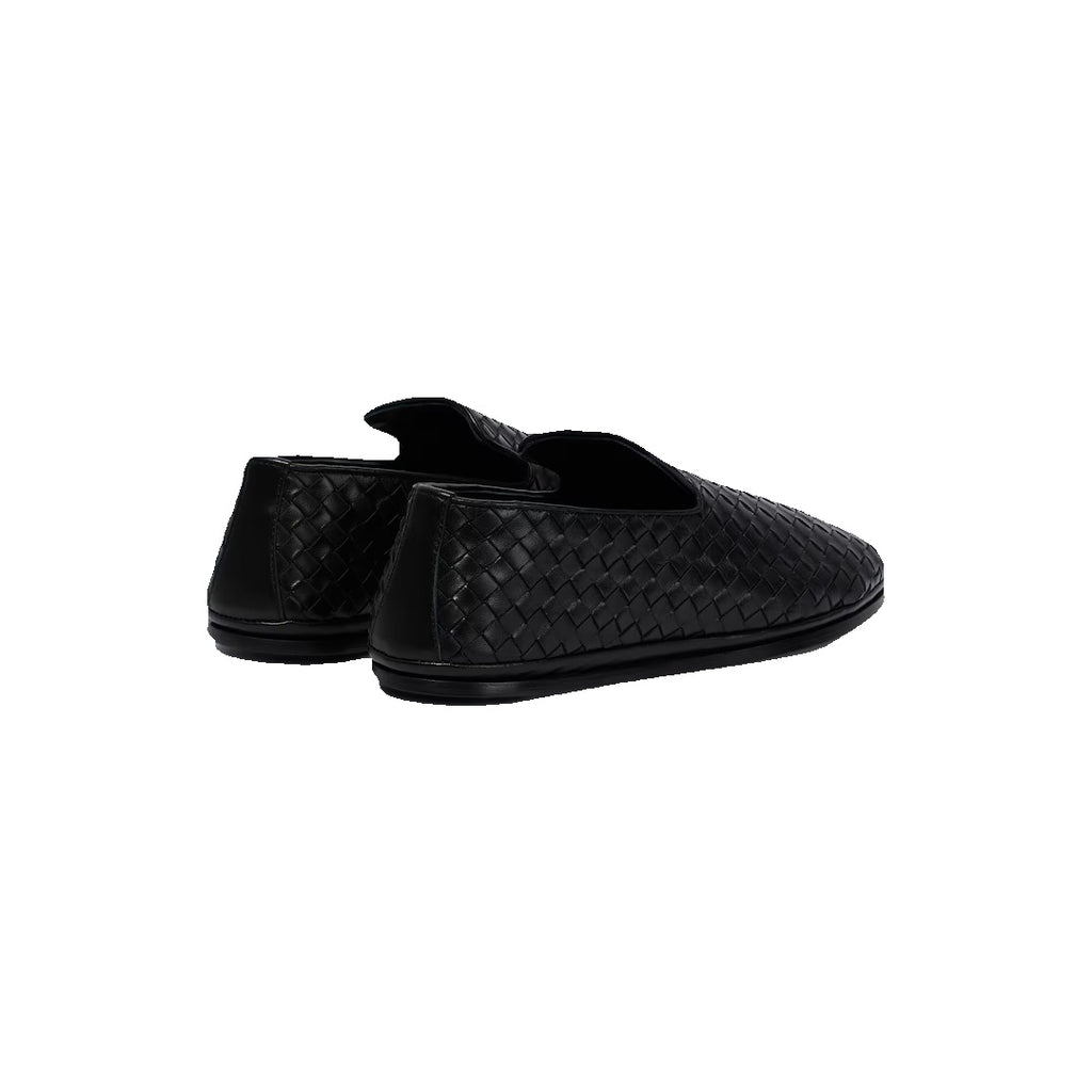 BOTTEGA VENETA MOCASSINO INTRECCIATO NEW SILEZIO BLACK