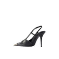 SAINT LAURENT 110MM JEANNE SLINGBACK PUMPS BLACK