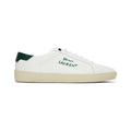 SAINT LAURENT CLASSIC SL/ EMBROIDERED SNEAKERS WHITE