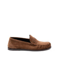 SAINT LAURENT PENNY-STRAP LOAFERS BROWN