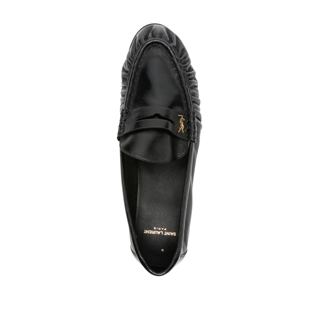SAINT LAURENT LE LOAFER LOAFERS BLACK