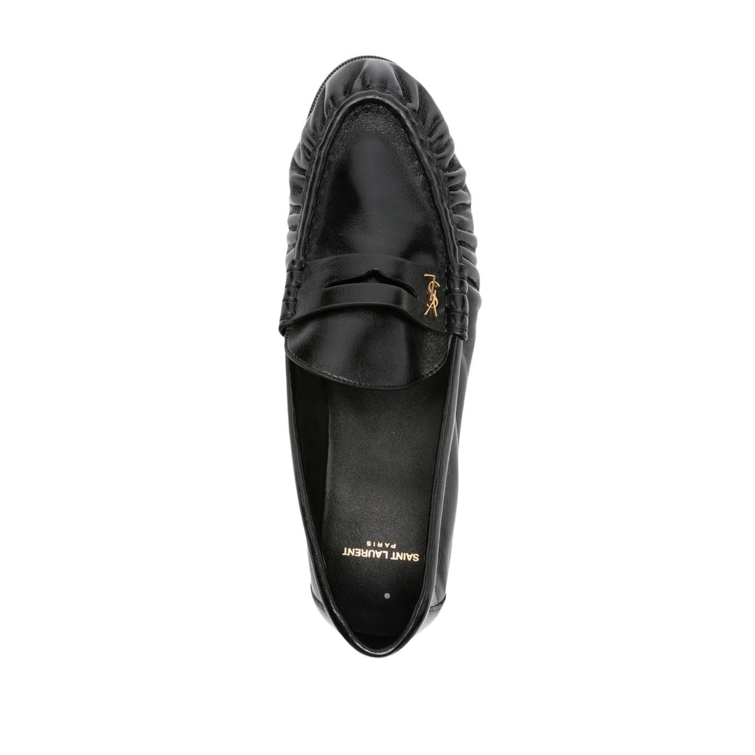 SAINT LAURENT LE LOAFER LOAFERS BLACK