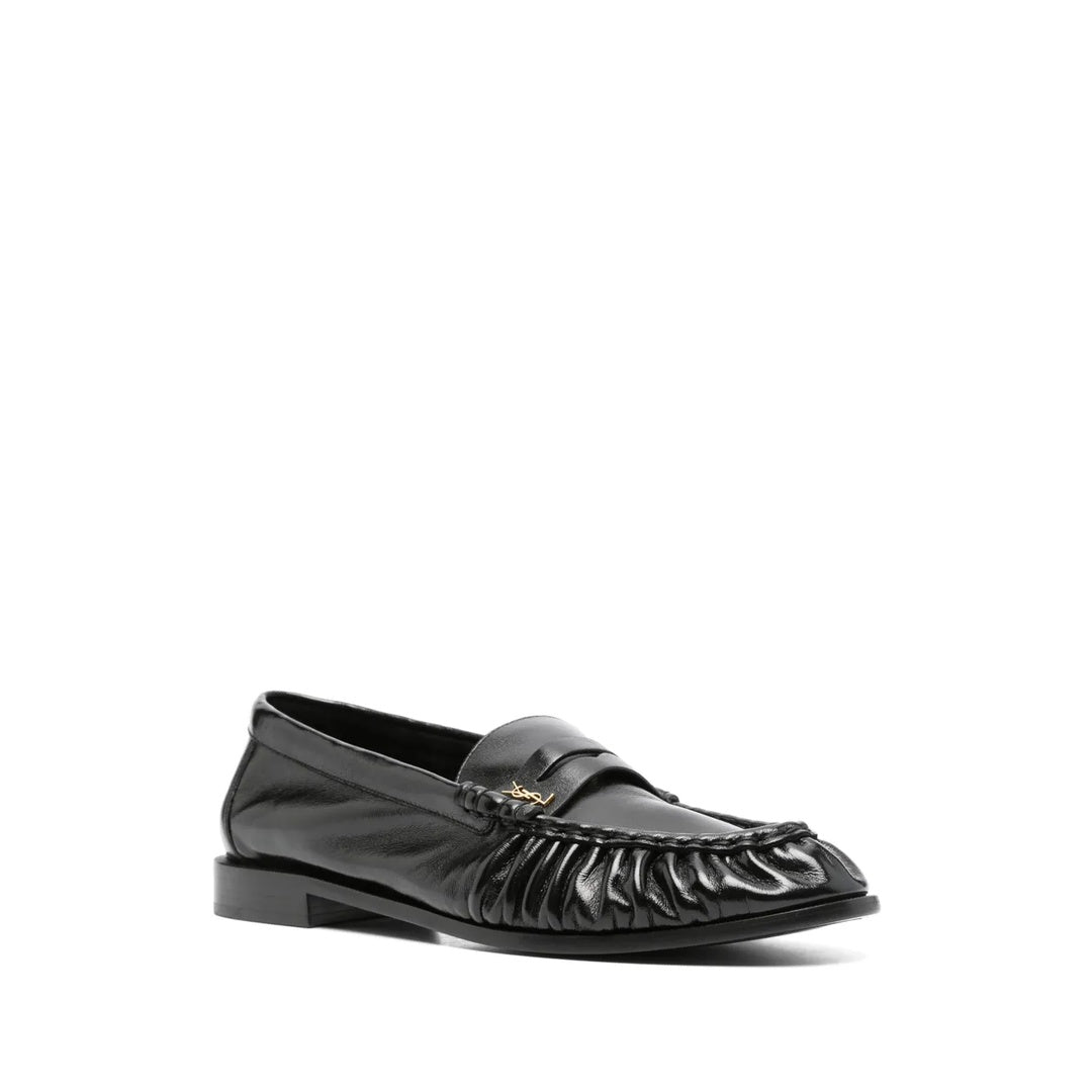 SAINT LAURENT LE LOAFER LOAFERS BLACK