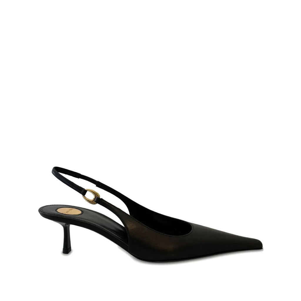 SAINT LAURENT 50MM VENDOME SLINGBACK PUMPS BLACK