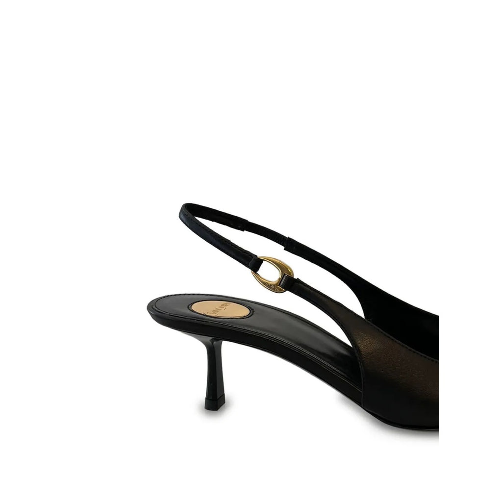 SAINT LAURENT 50MM VENDOME SLINGBACK PUMPS BLACK