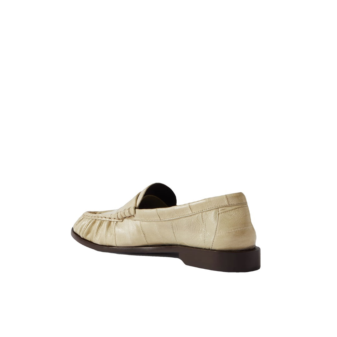 SAINT LAURENT LE LOAFER MULE LOAFERS CREAM