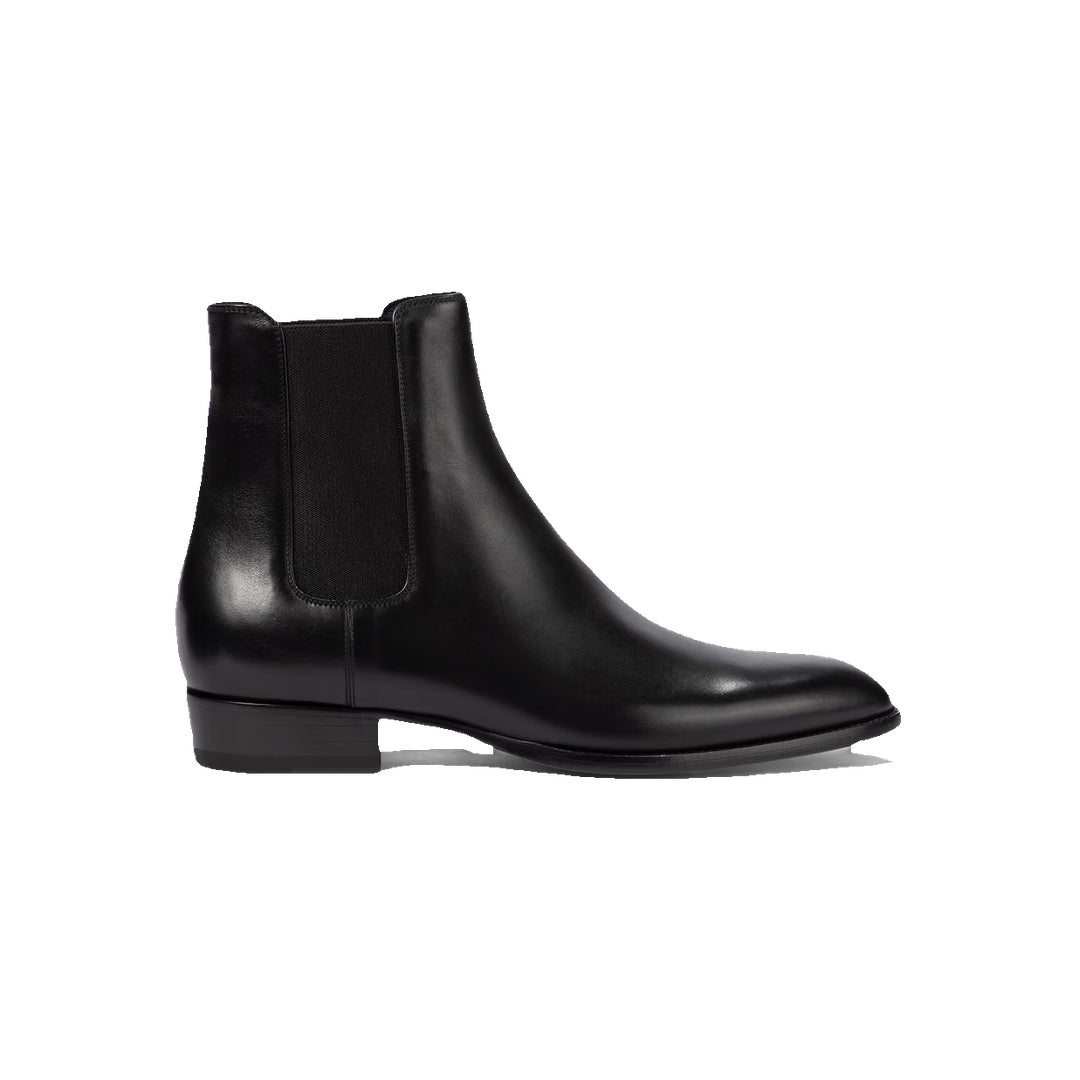 SAINT LAURENT JILL CHELSEA BOOTS BLACK