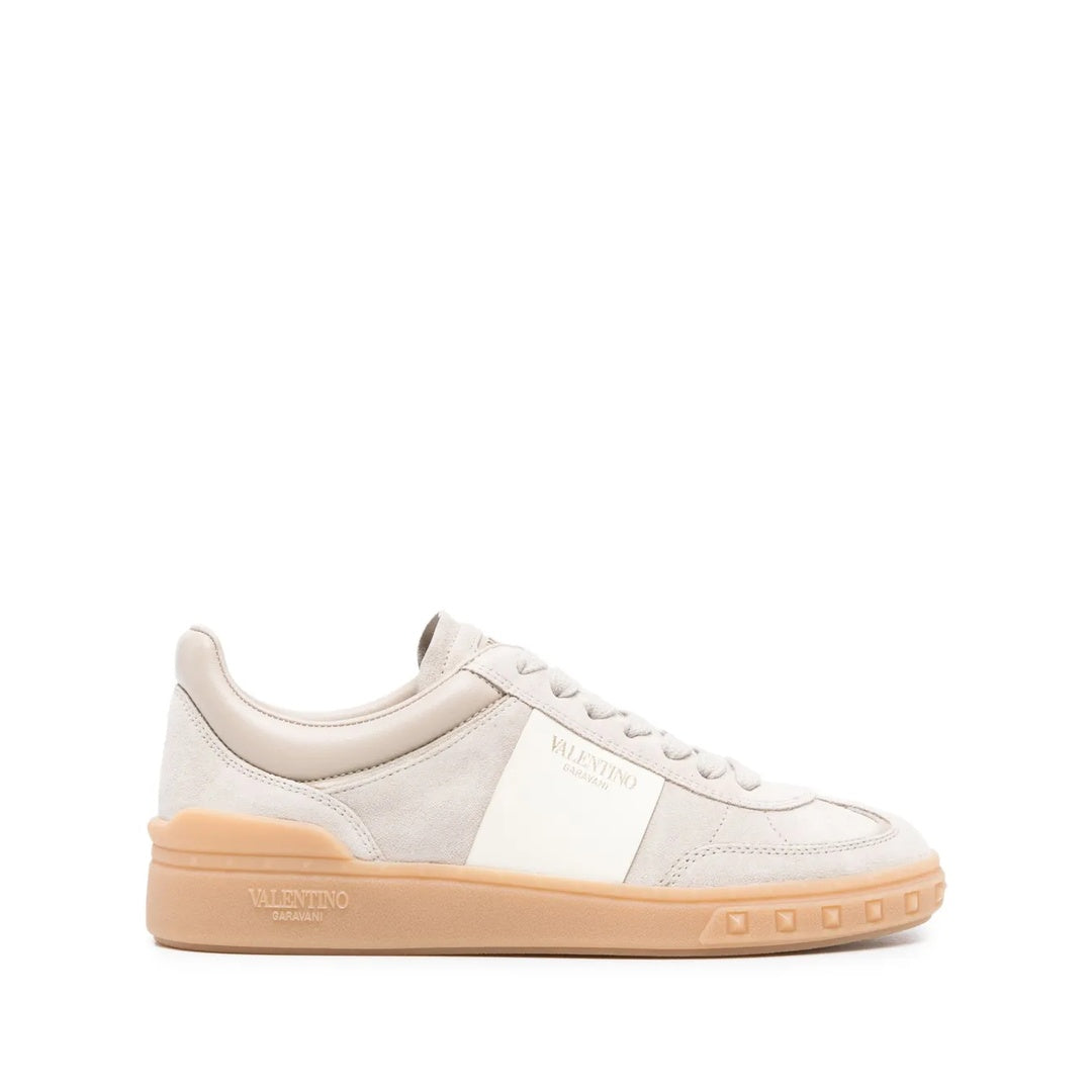 VALENTINO GARAVANI UPVILLAGE LOW-TOP SNEAKERS BEIGE