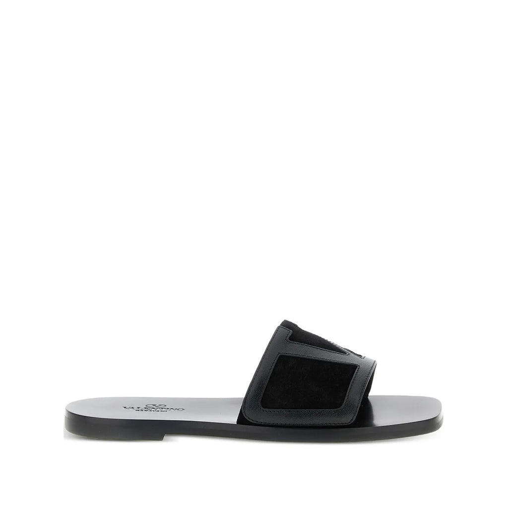 VALENTINO GARAVANI VIVA SUPERSTAR SANDALS BLACK