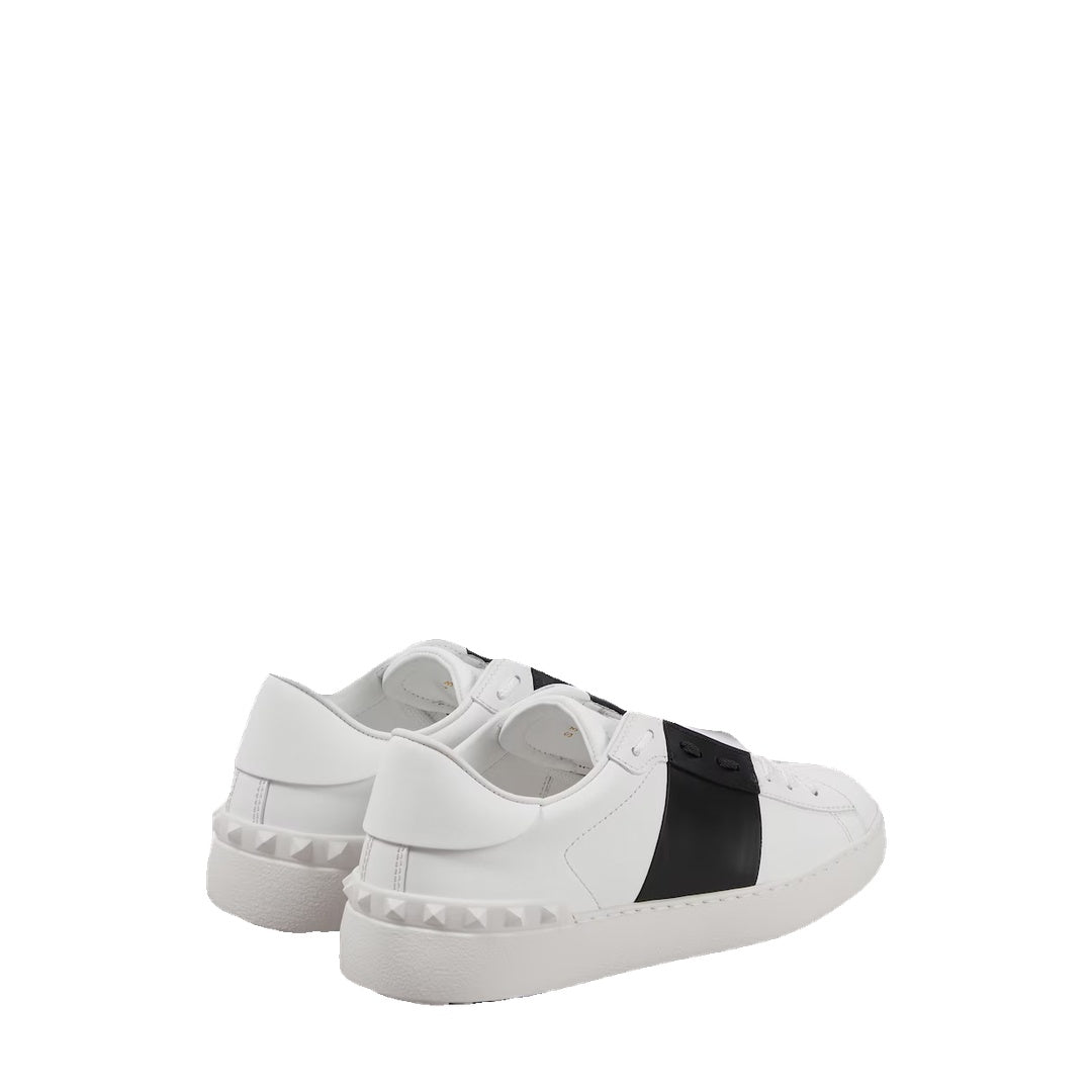 VALENTINO GARAVANI STUDDED OPEN SNEAKERS WHITE