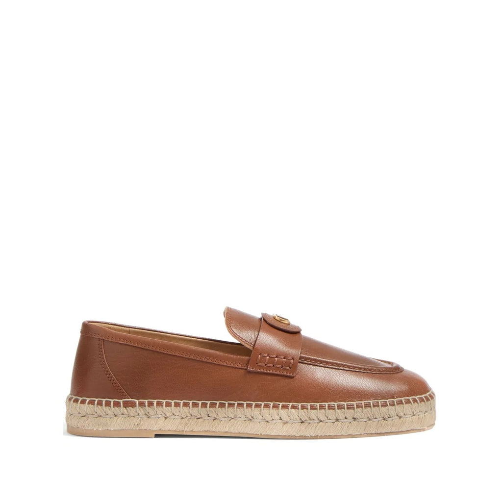 VALENTINO GARAVANI PALM AVENUE LOAFERS TAN