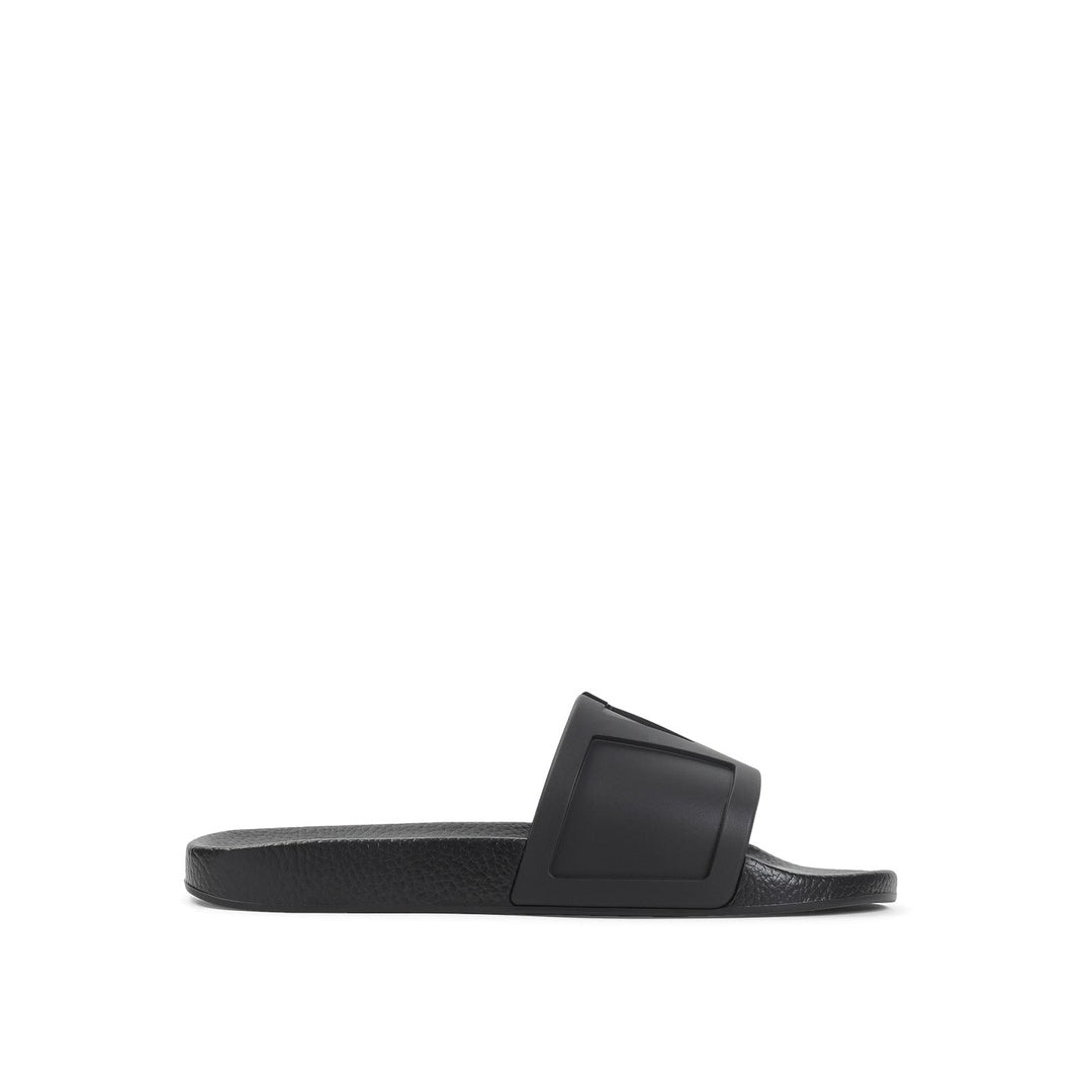 VALENTINO GARAVANI COOLSIDE SLIDES BLACK