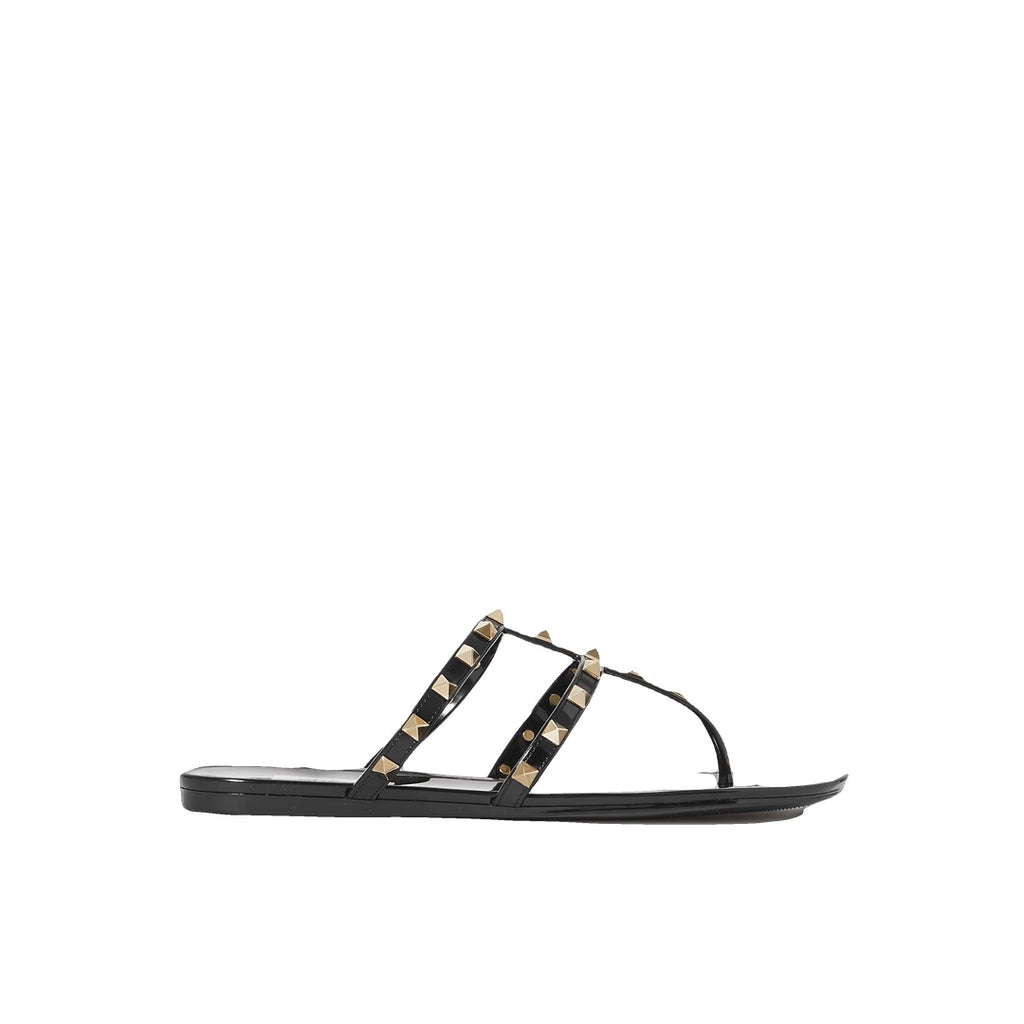VALENTINO GARAVANI CUFFIE KIDSKIN SANDAL 100MM BLACK