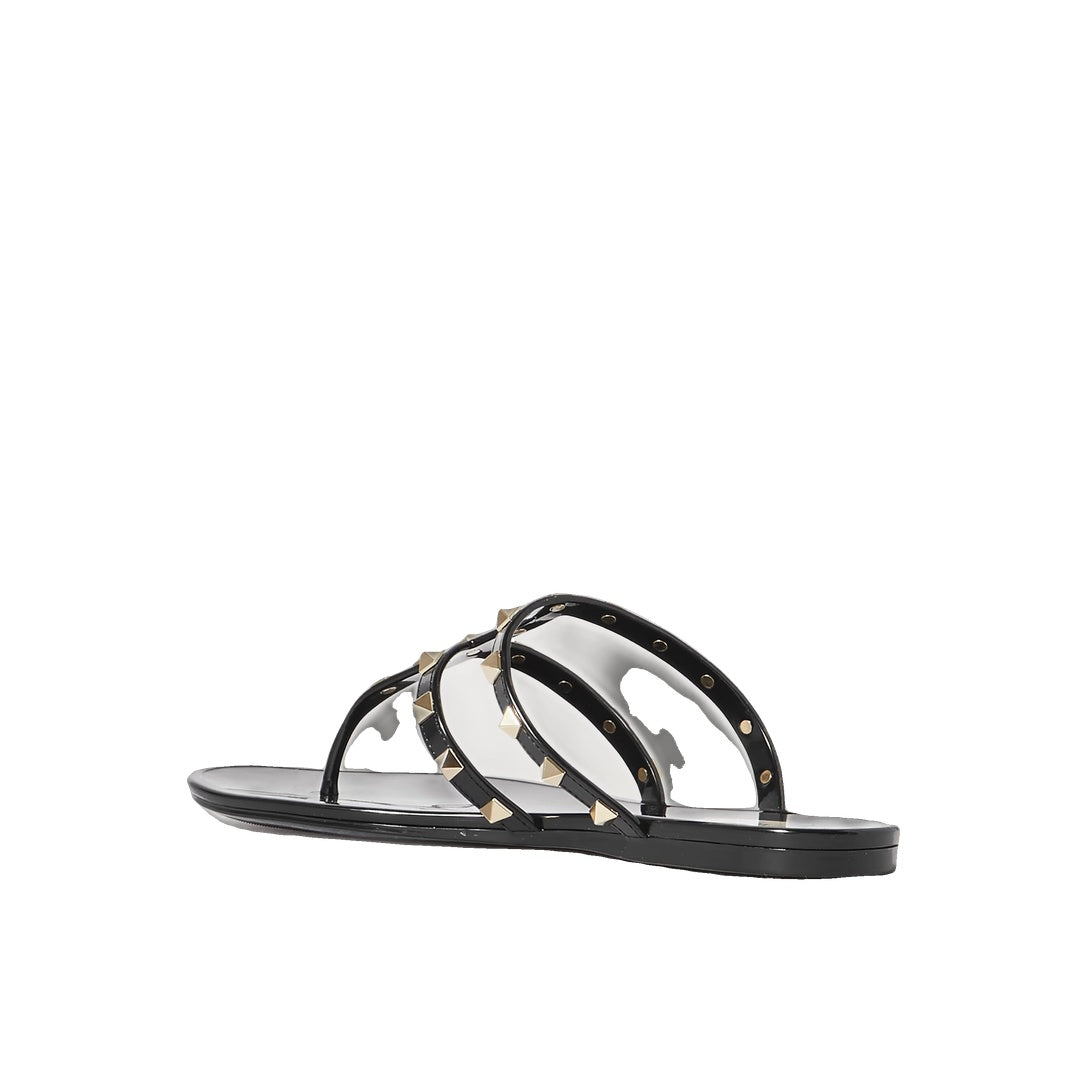 VALENTINO GARAVANI CUFFIE KIDSKIN SANDAL 100MM BLACK