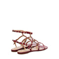 VALENTINO GARAVANI ROCKSTUD KIDSKIN SANDAL 100MM RED