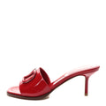 VALENTINO GARAVANI MARIE A VELVET SLIDE SANDAL 105MM ROSSO RED
