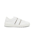 VALENTINO GARAVANI ROCKSTUD UNTITLED SNEAKER TONAL STUDS WHITE