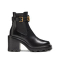VALENTINO GARAVANI VLOGO SIGNATURE CALFSKIN BEATLE BOOT 90MM BLACK