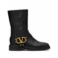 VALENTINO GARAVANI VLOGO SIGNATURE CALFSKIN ANKLE BOOT 55MM BLACK