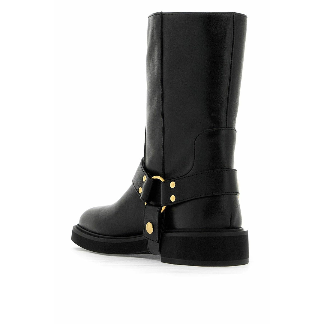 VALENTINO GARAVANI RAYONS BIKER BOOT CALFSKIN 40MM BLACK