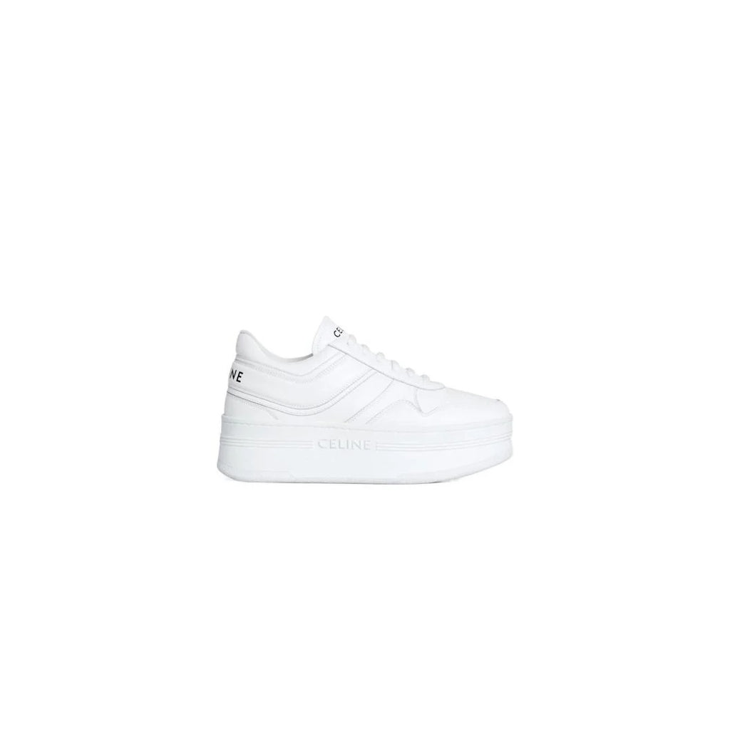 CELINE BLOCK SNEAKERS WITH WEDGE OUTSOLE WHITE