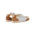 LOEWE BALLET RUNNER . SUEDE AND MESH BEIGE/WHITE/BROWN