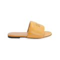 LOEWE PETAL ANAGRAM SLIDE LAMINATED LAMBSKIN GOLD