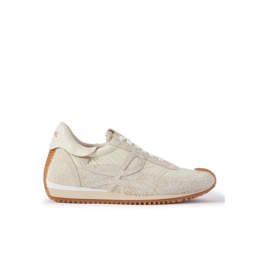 LOEWE FLOW RUNNER NYLON AND SUEDE GOLD/BLACK