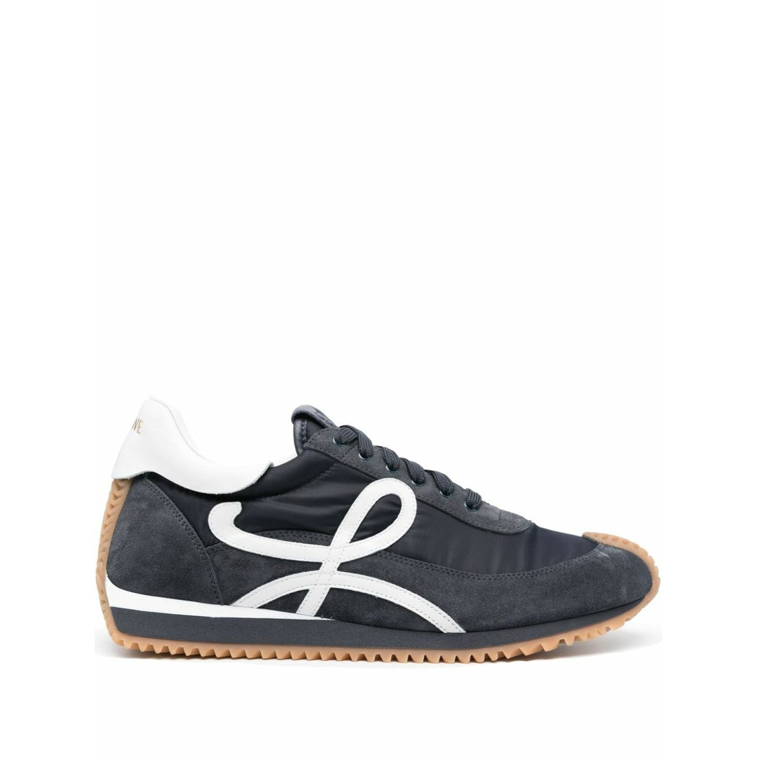 LOEWE FLOW RUNNER . NYLON AND SUEDE DARK NAVY