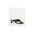 LOEWE 90MM TOY PANTA LEATHER SANDALS BLACK