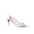CHRISTIAN LOUBOUTIN MISS Z SLING BACK WHITE