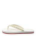 CHRISTIAN LOUBOUTIN SUPER LOUBI FLIP DONNA WHITE
