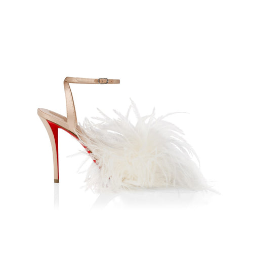 CHRISTIAN LOUBOUTIN MISS Z POUPI WHITE