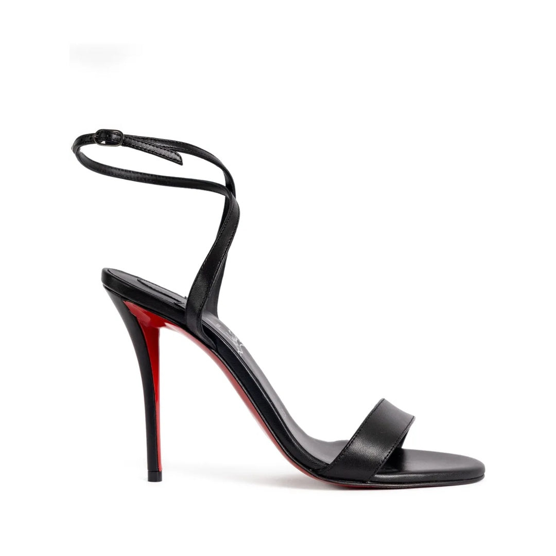 CHRISTIAN LOUBOUTIN MISS Z SANDAL ALTA SUOLA STRASS BLACK