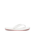 Christian Louboutin Loubi Donna Spike Flip Flops White