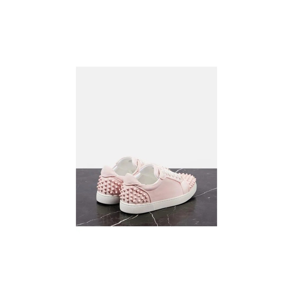 CHRISTIAN LOUBOUTIN VIEIRA STUDDED SNEAKERS PINK