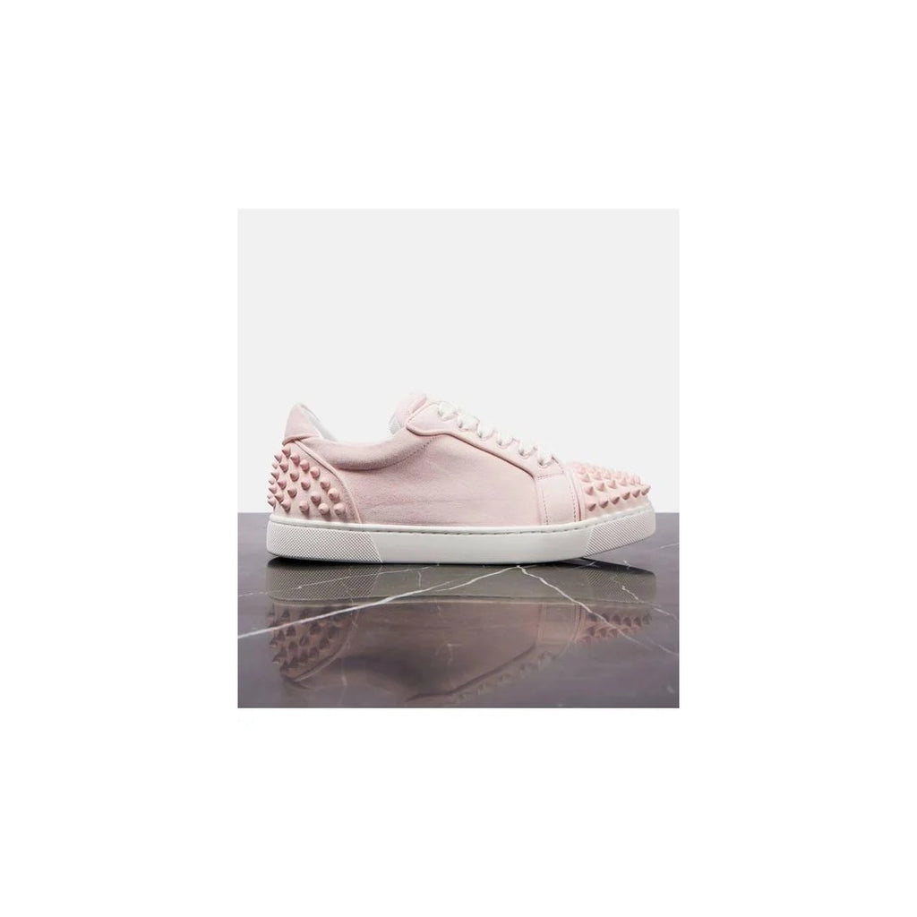 CHRISTIAN LOUBOUTIN VIEIRA STUDDED SNEAKERS PINK