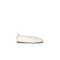MIU MIU NAPPA RUCHED BALLET FLATS CREAM