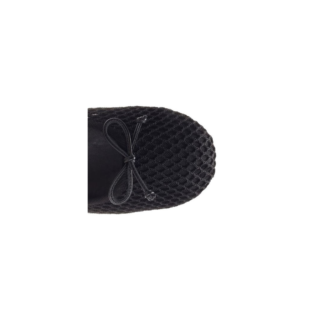 MIU MIU RETE MESH SLIP-ON SHOES BLACK